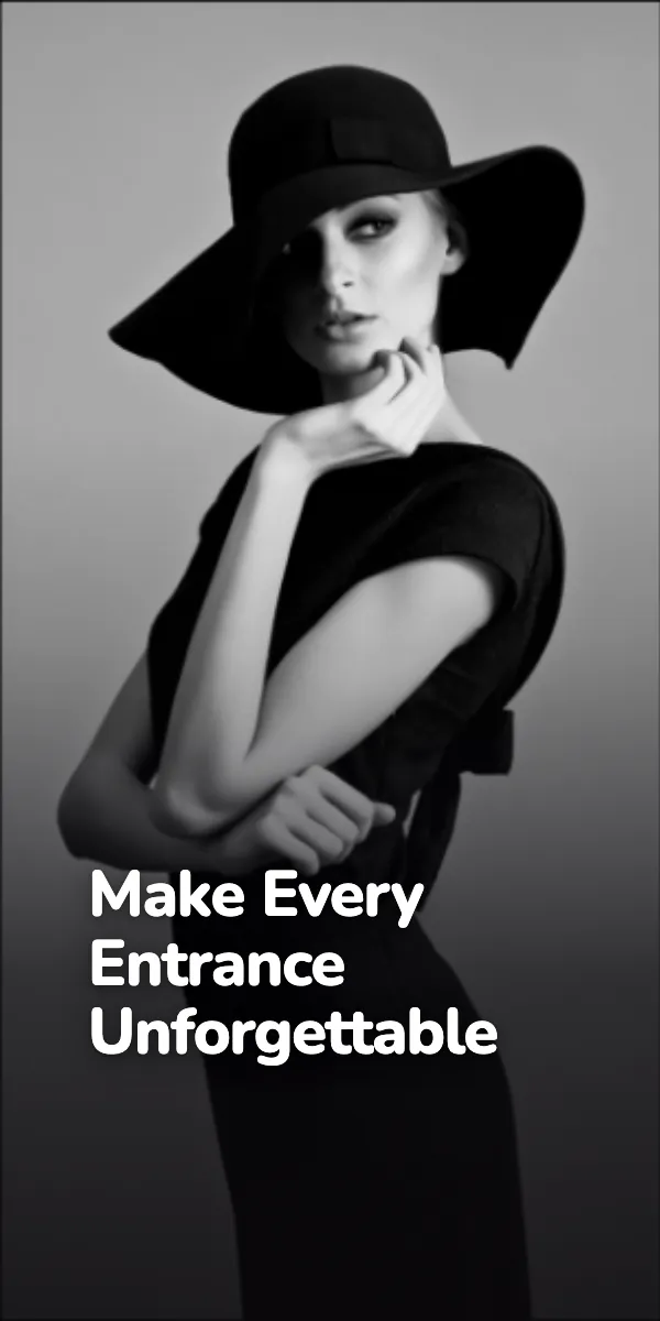 Fashion and beauty half page ad example, 300 by 600